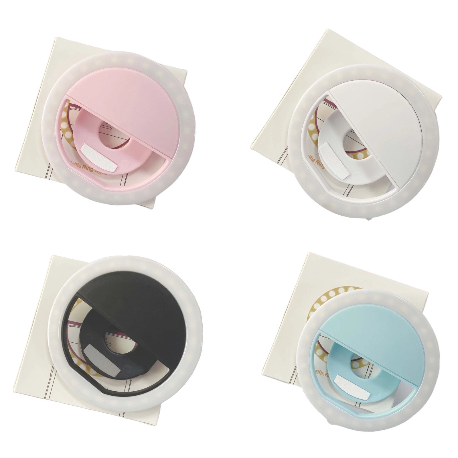 Recharge Round Ring Cell Phone Led Selfie Fill Light 2