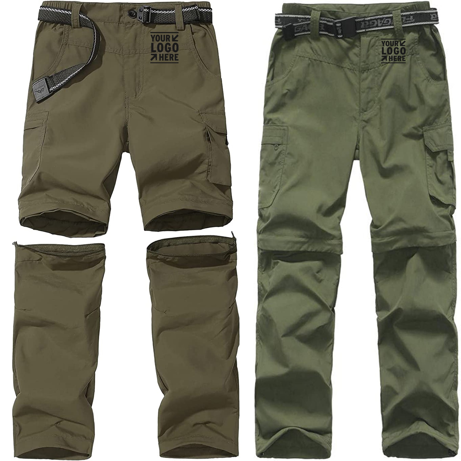 Men's Lightweight Detachable Hiking Pants 2
