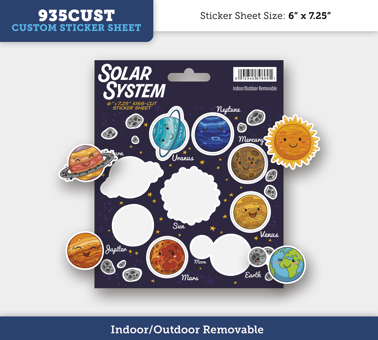 Removable Writeable Matte Sticker - 35 to 44 Square Inches 6