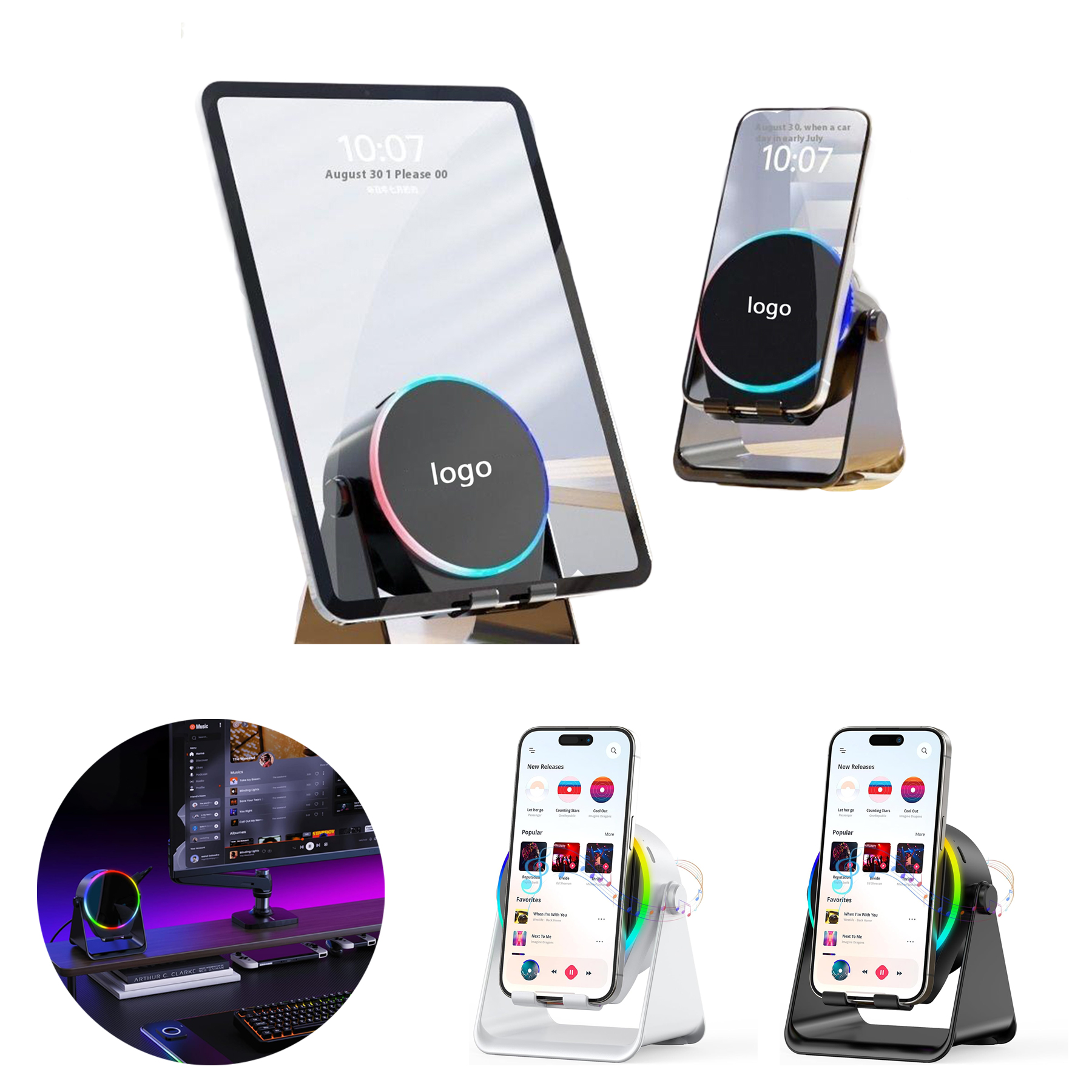 Bluetooth Speaker Phone Stand 2