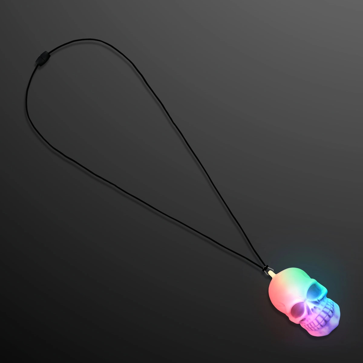 LED soft skeleton skull bead necklace 2