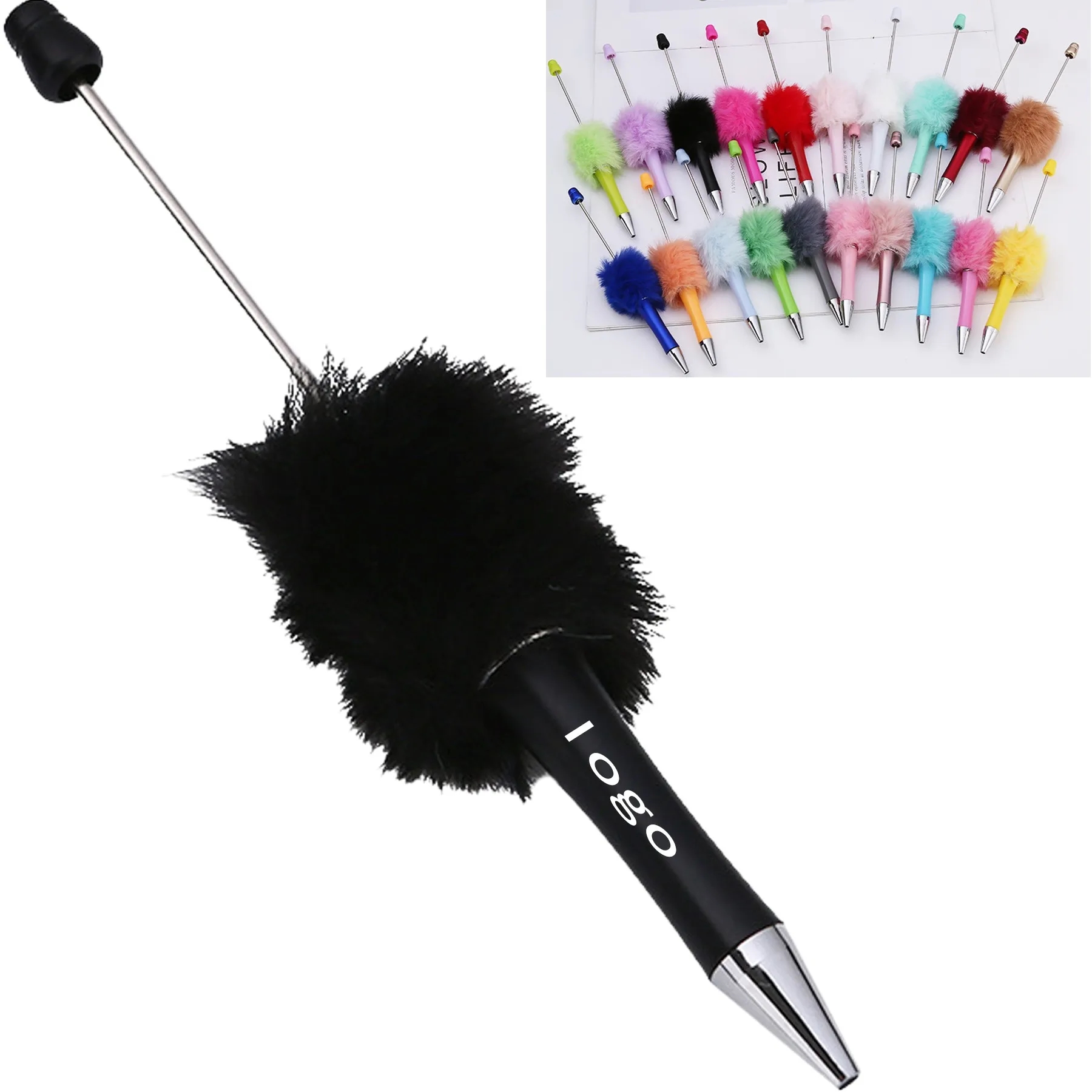 Creative Cute Plush Ball Ballpoint Pen 3