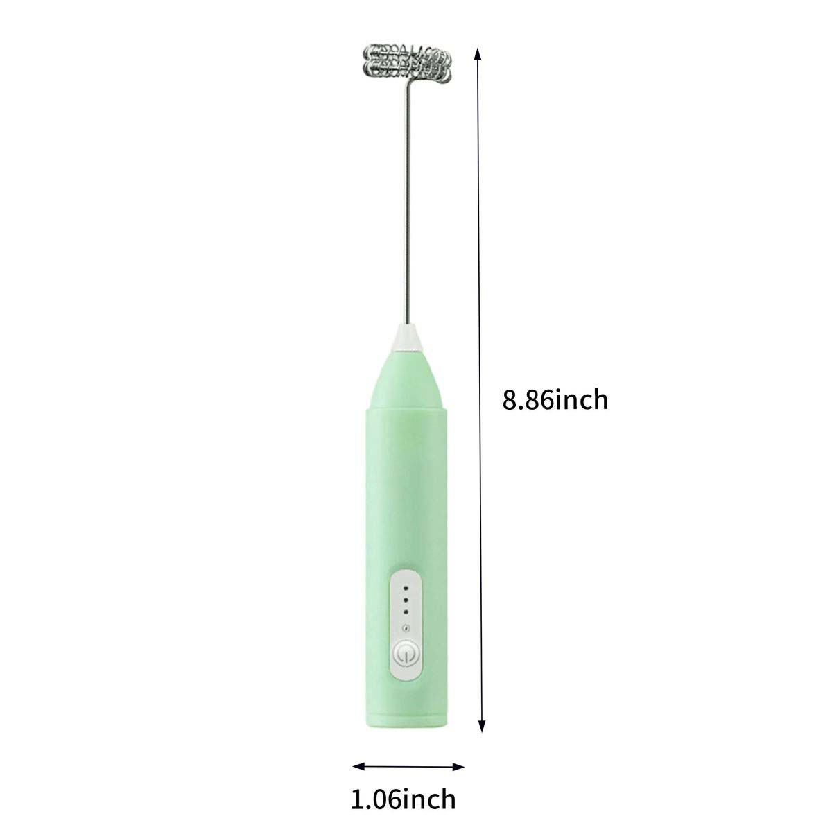 Wireless Electric Milk Frother with Dual Spring Whisk 5
