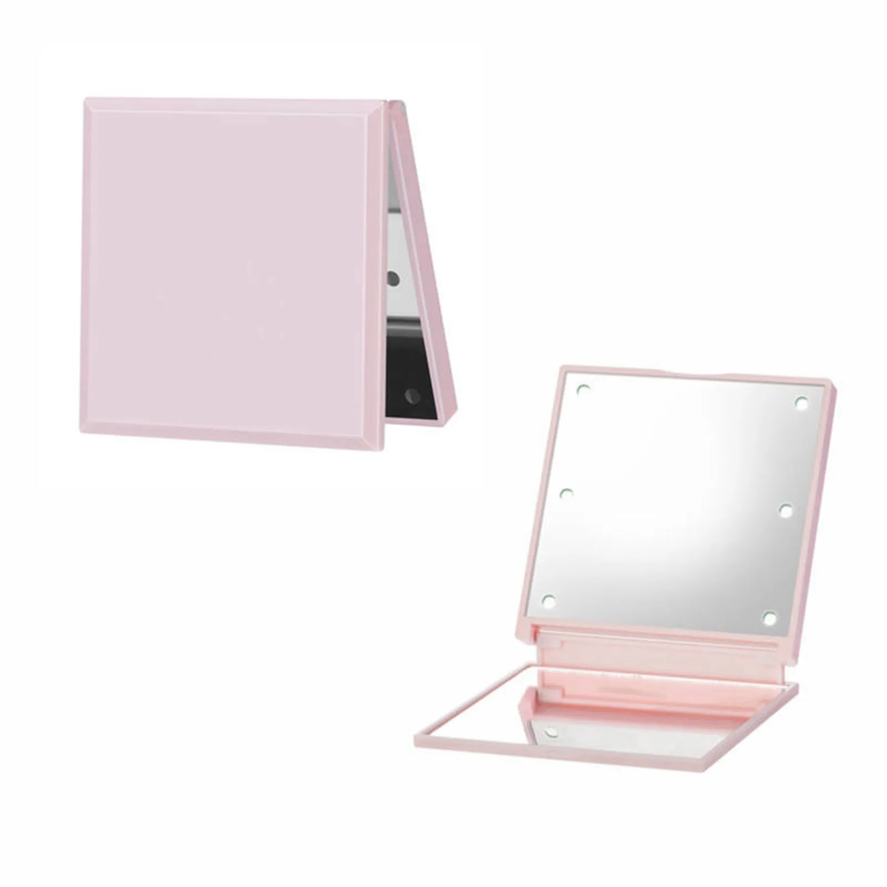 Lighted Folding Travel Makeup Mirror 2