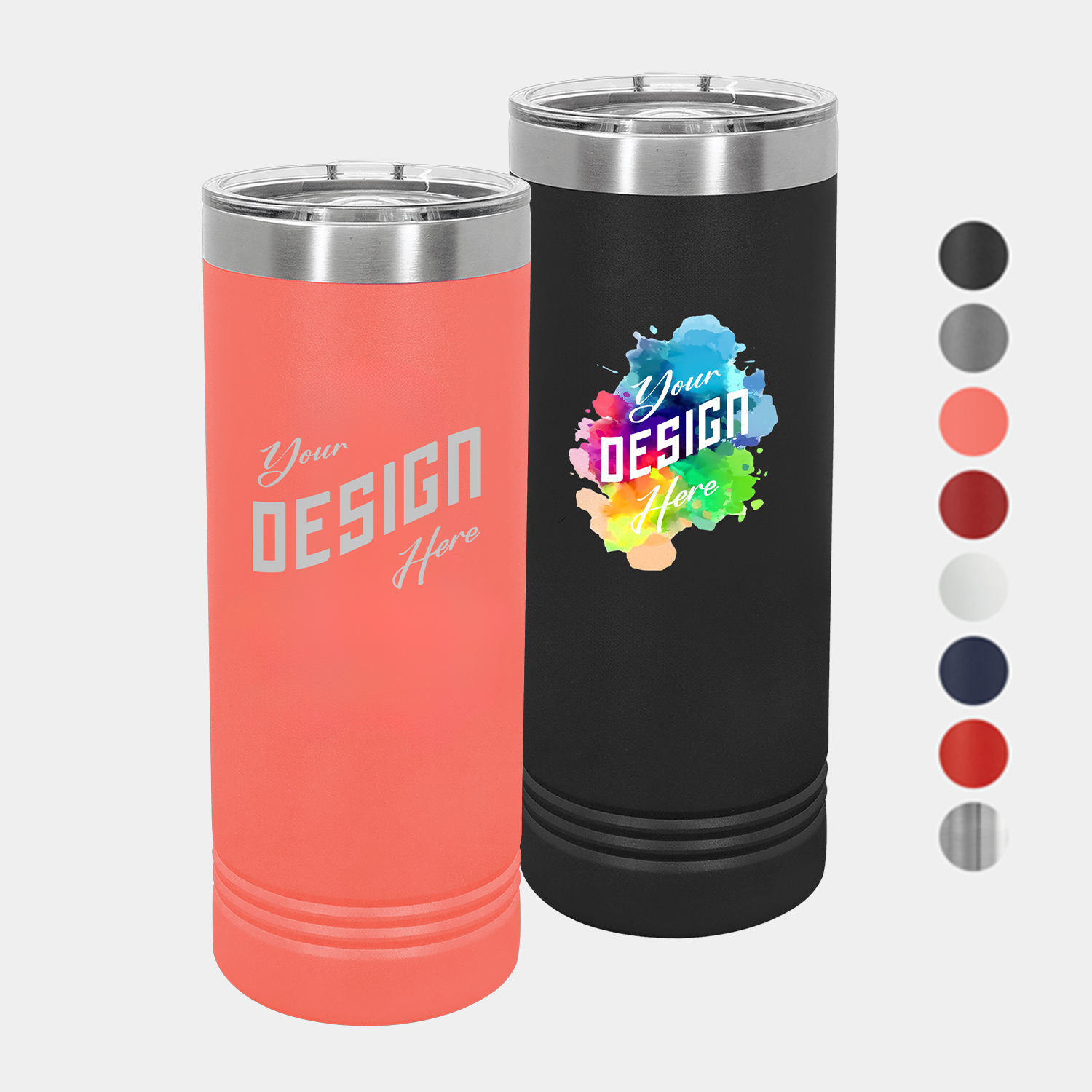 22 oz Polar Camel® Stainless Steel Insulated Skinny Tumbler 1