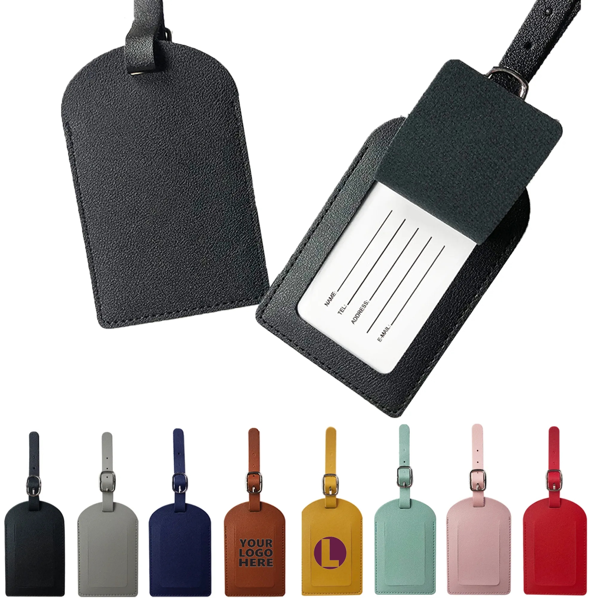 PU Luggage Tag With Loop 2