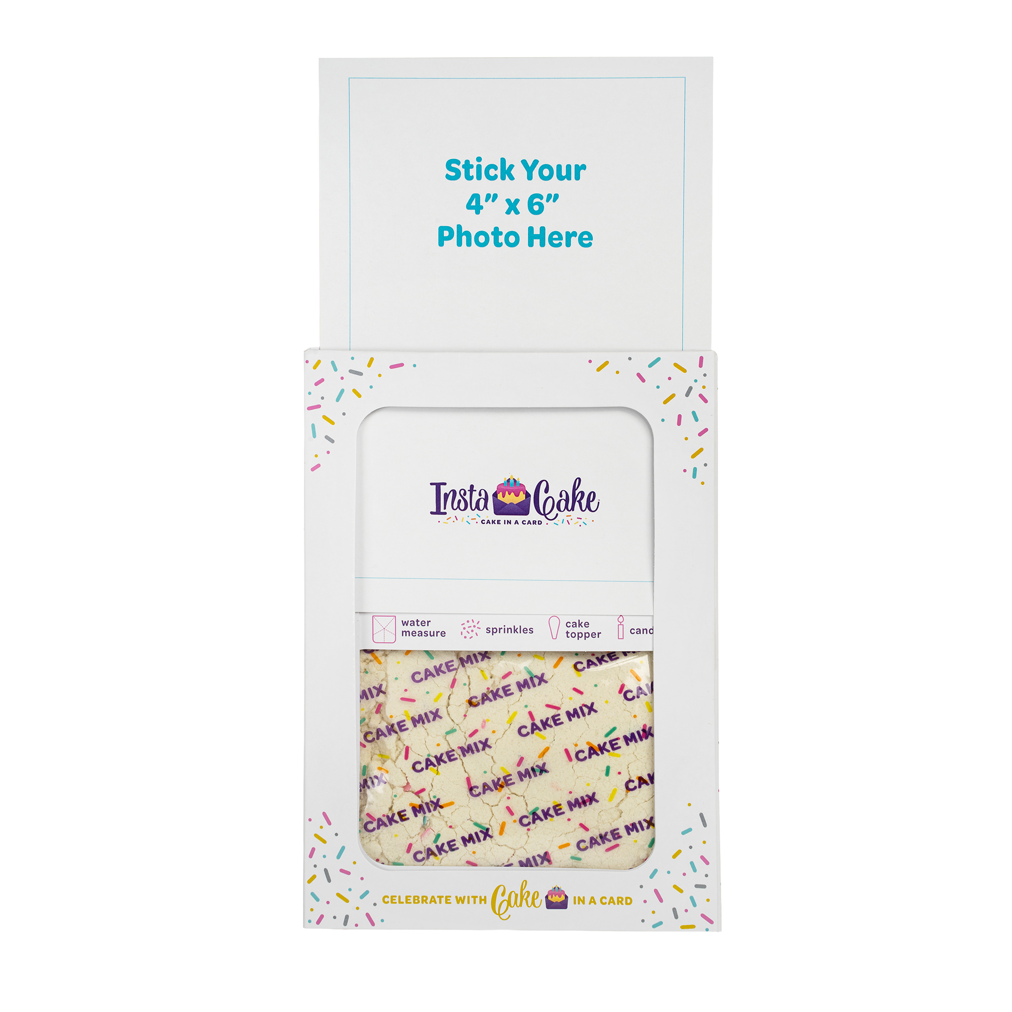 Send a greeting card that turns into a celebration cake in minutes—just add water and your favorite photo. 6