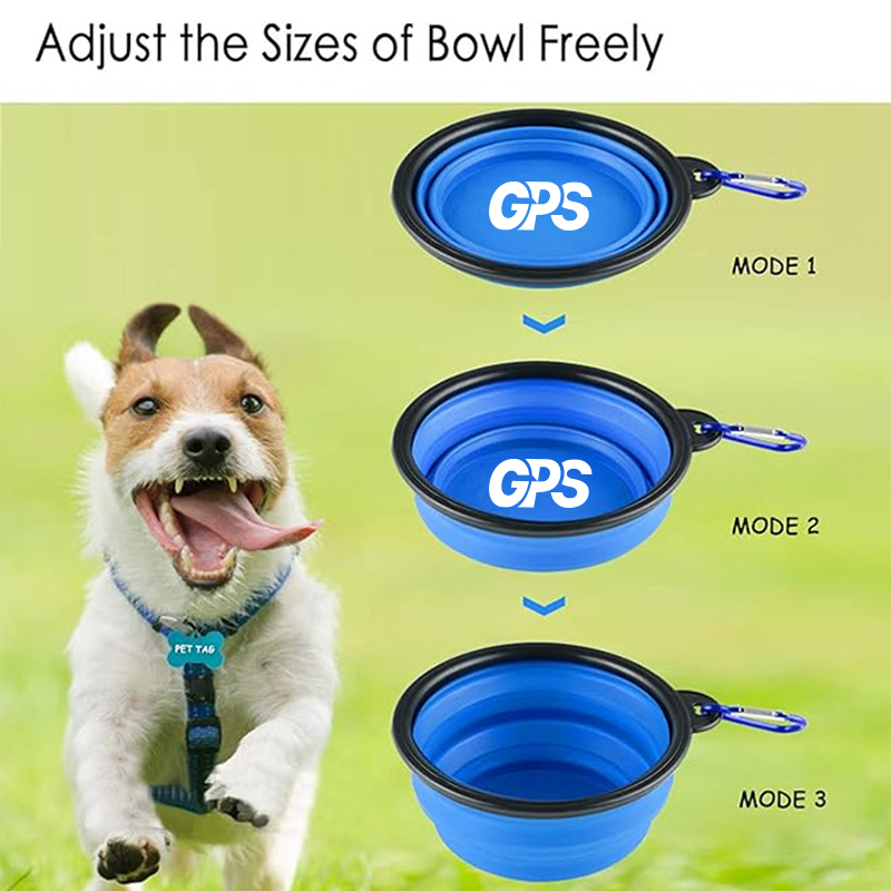 Portable and Durable Silicone Foldable Pet Bowl 2