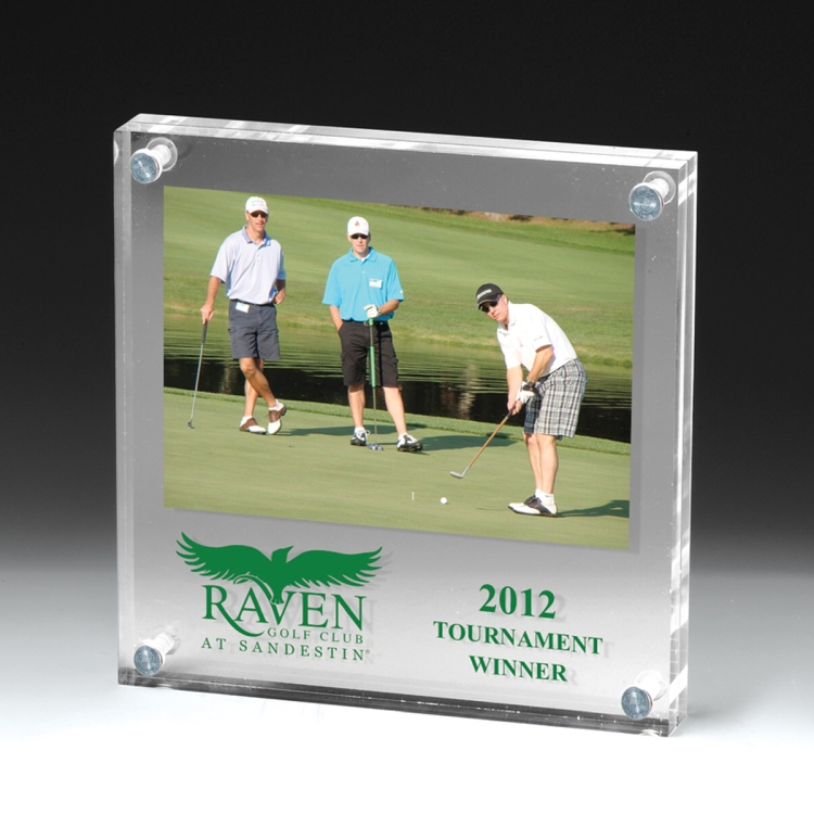 Clear Acrylic Entrapment Frame - 6-3/4" x 6-3/4" 6