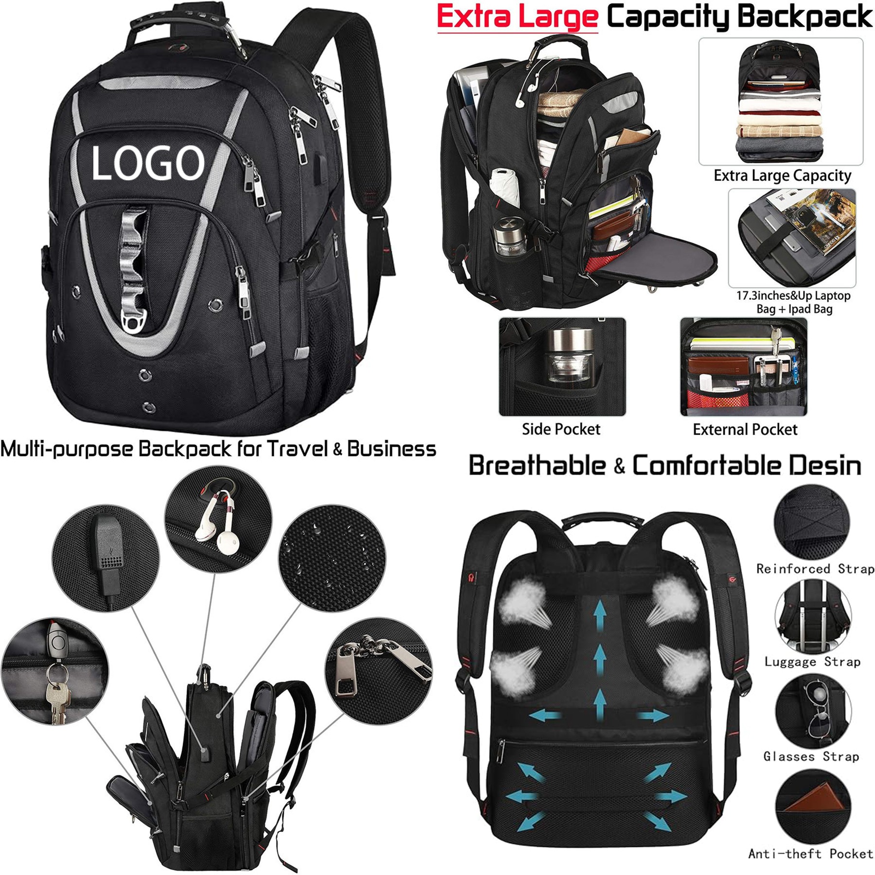 18.4 Inch Laptop Backpack