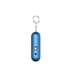 120DB Round Bar Shaped Self Defense Alarm Keychain With Flashlight 13