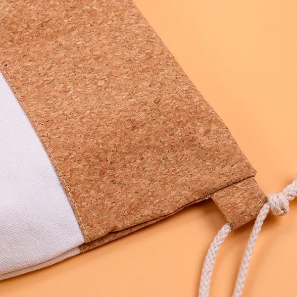 5oz Cotton & Cork Drawstring Backpack 5