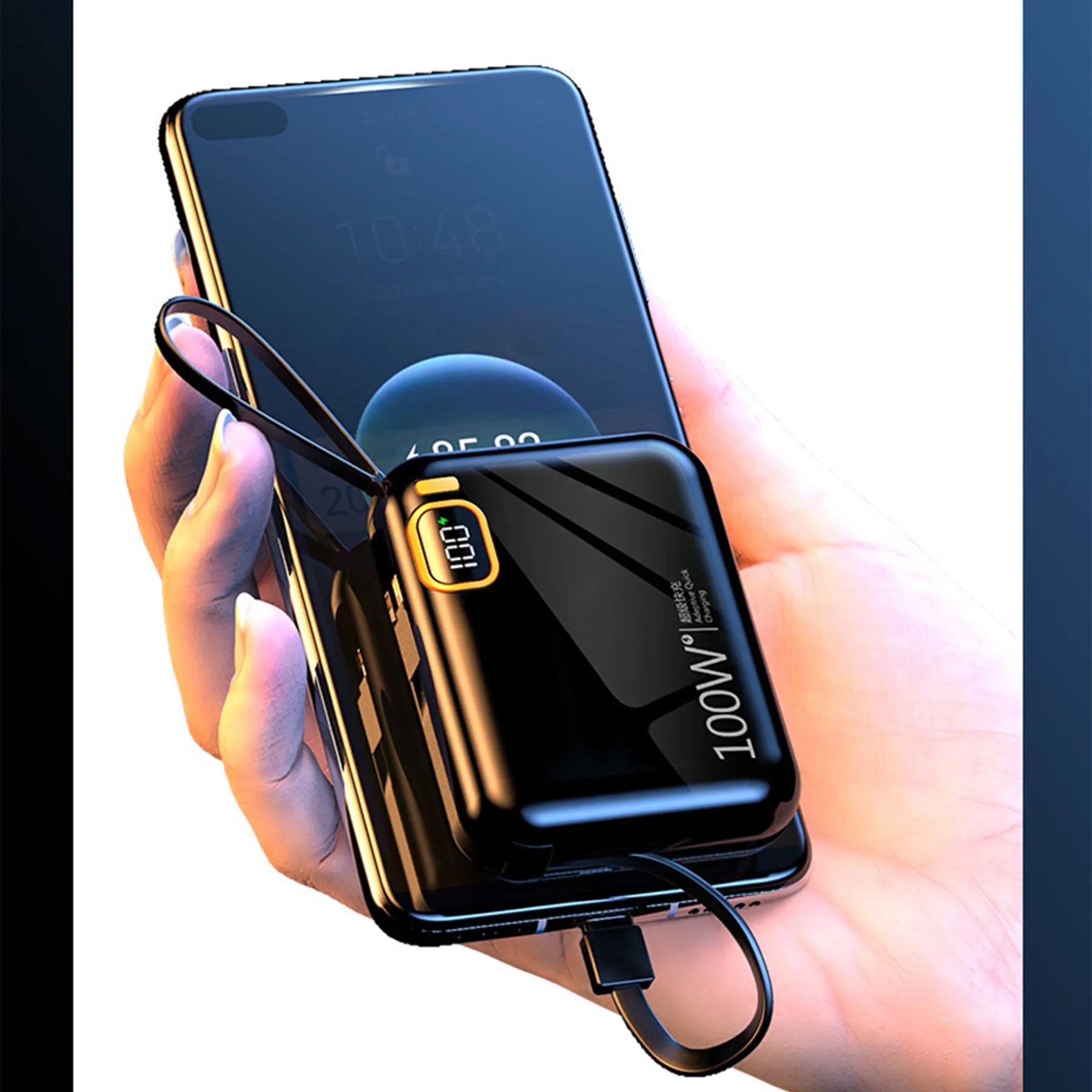Portable Power Bank 10K MAH Lightning & Type-C 3