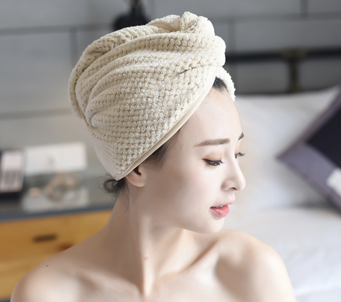 Microfiber Hair Towel Wrap BEoffer Super Absorbent Twist Tur 1