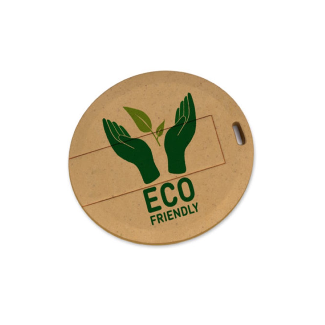EcoDisc Wooden Swivel USB Drive 1