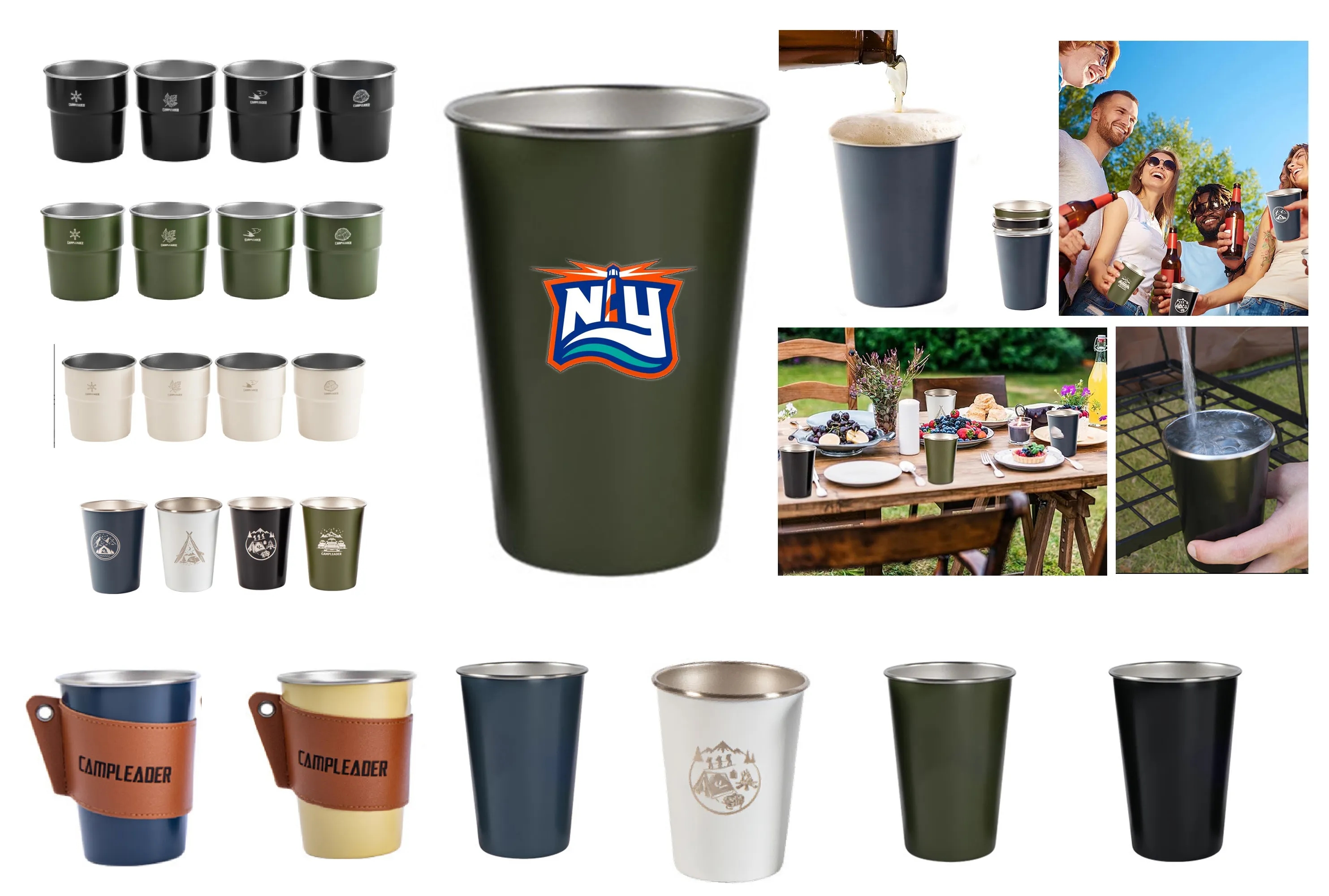 17 OZ Outdoor 304 Stainless Steel Camping Cup 4