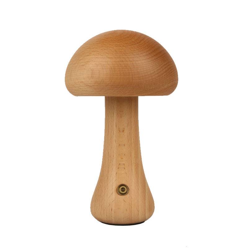 Wood LED Mushroom Mini Table Lamp 5