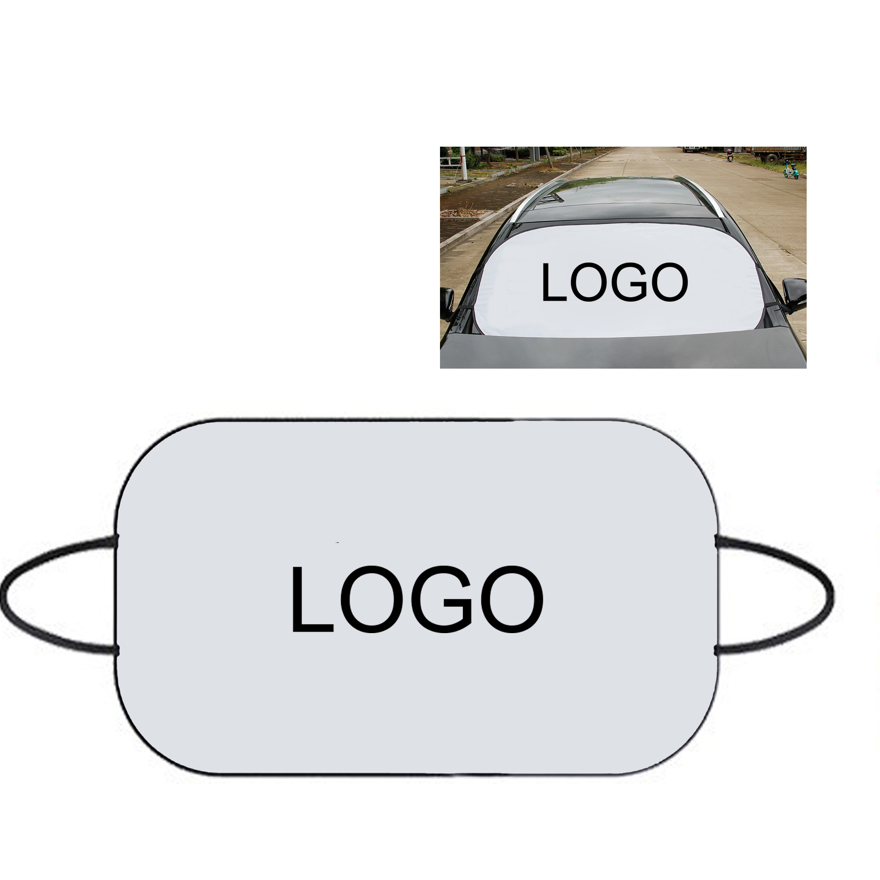 Single Panel Foldable Car Sun Shade 2