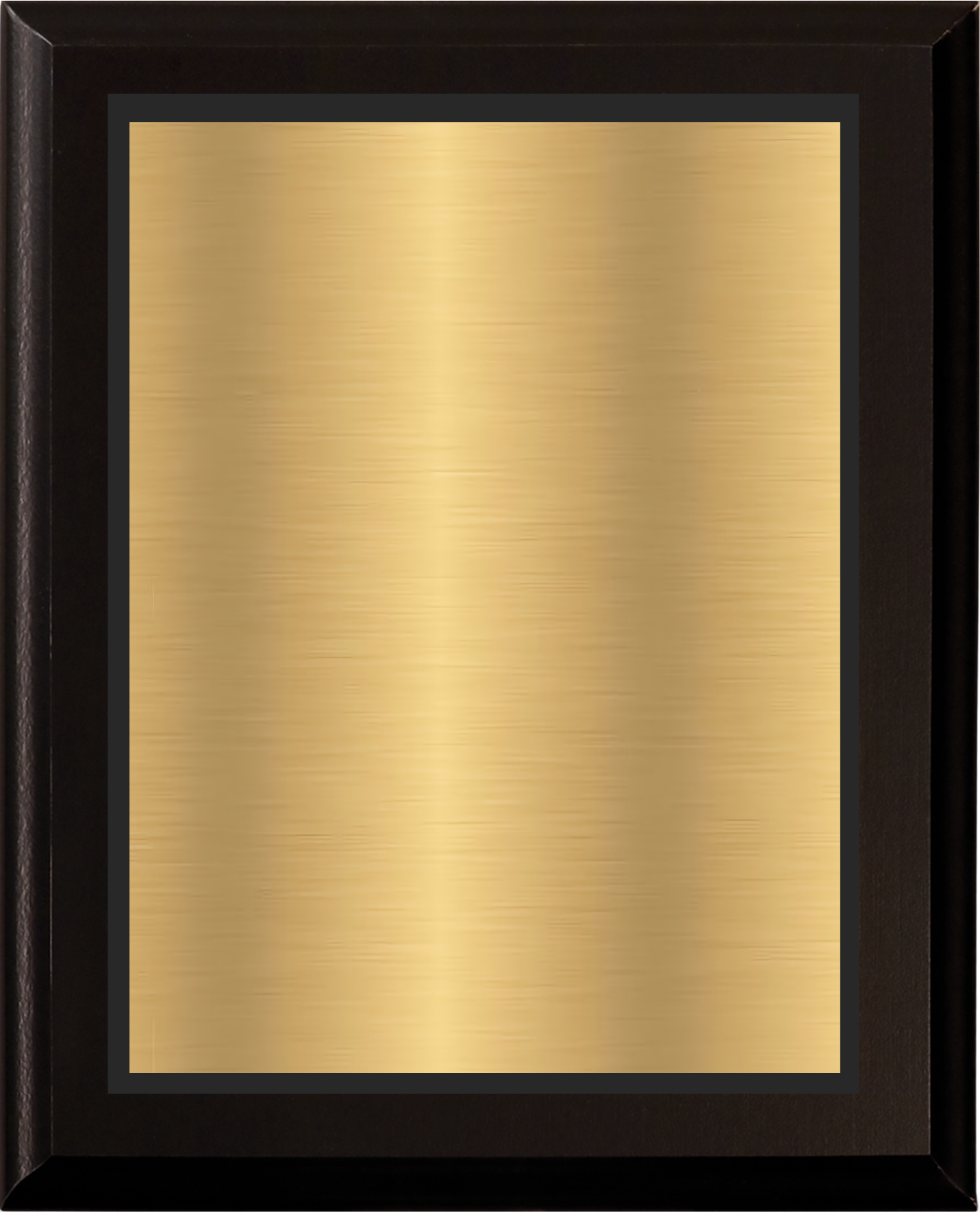 Black Matte Plaque w/ Choice of Double Engraved Plate 15