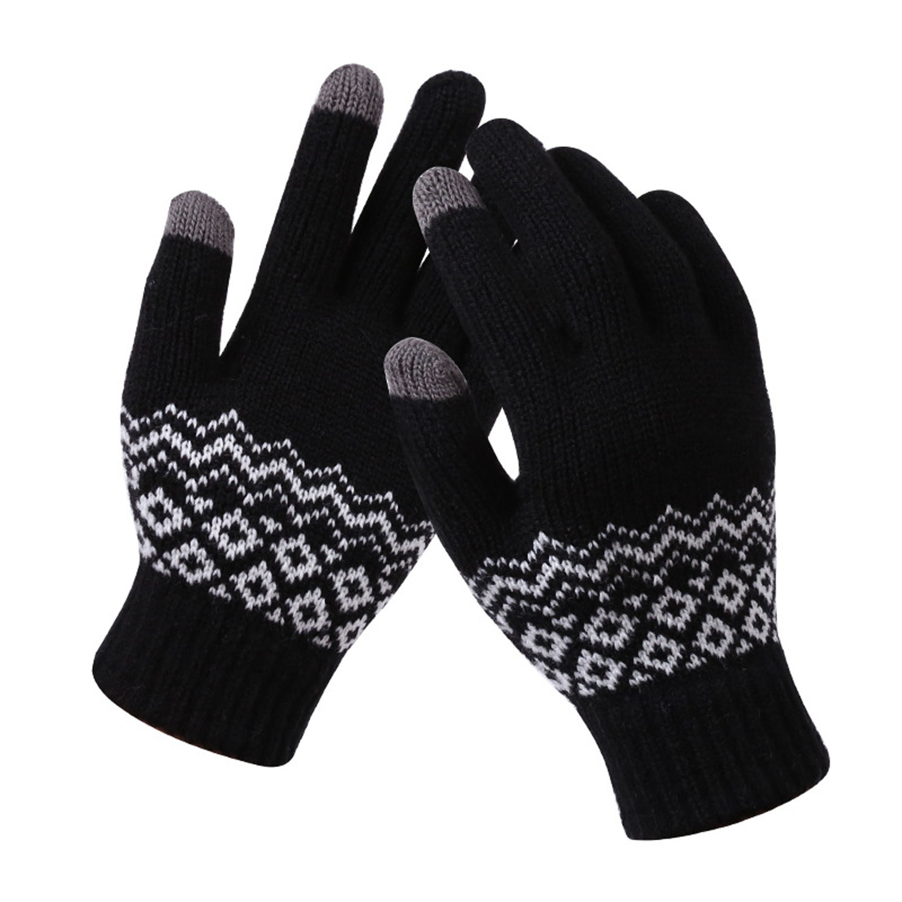 Adult Jacquard Knit Gloves 4