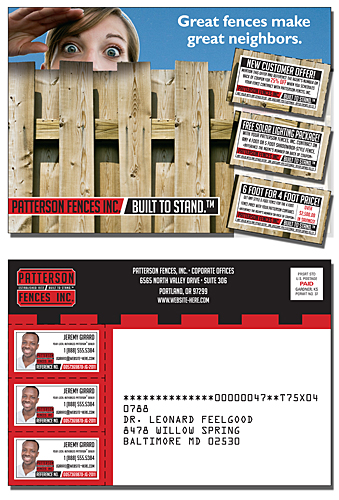 Laminated Card with Coupons (3 Count) - 5x3.5 - 14 pt. 4