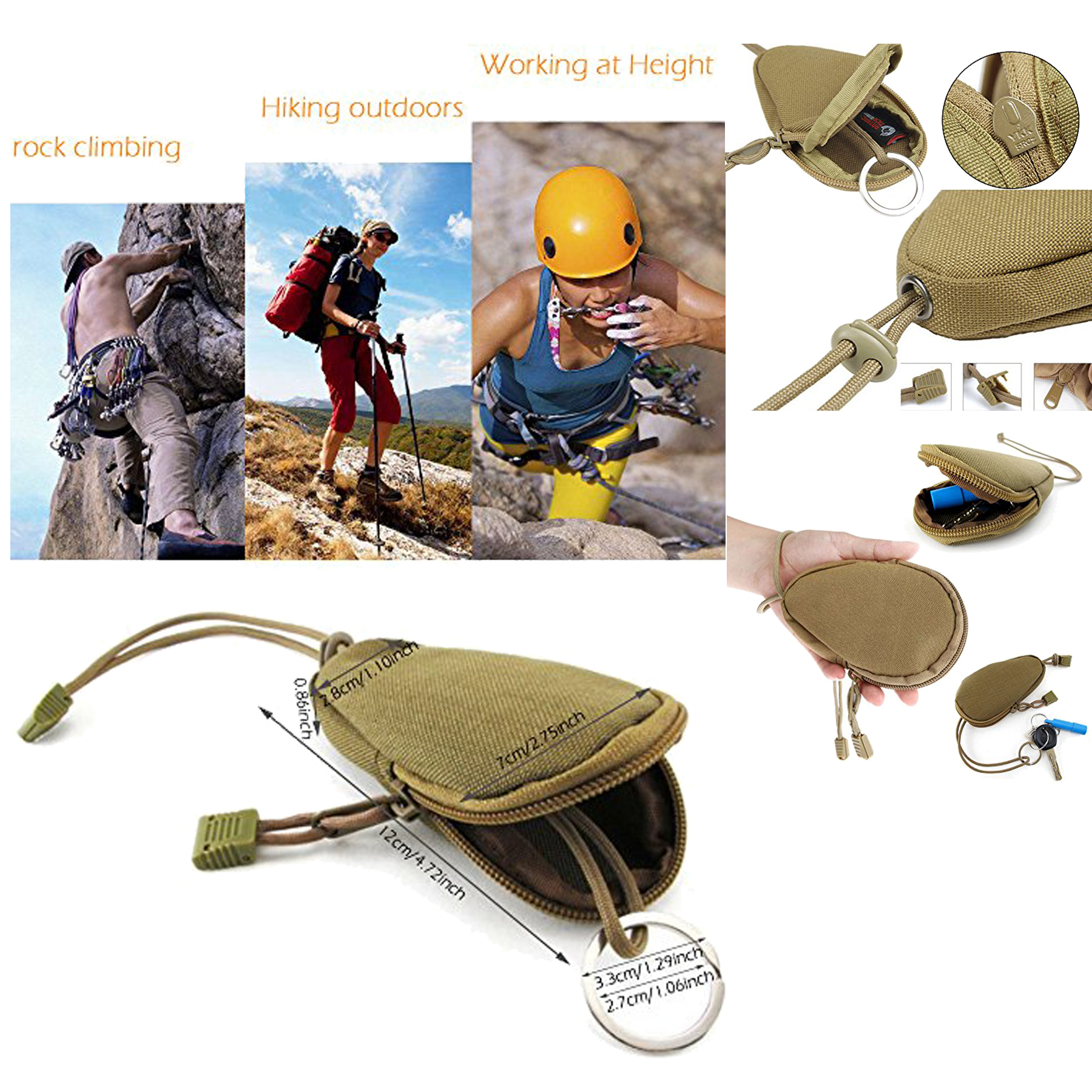 Army Fans Outdoor Camping Keychain Holder 2