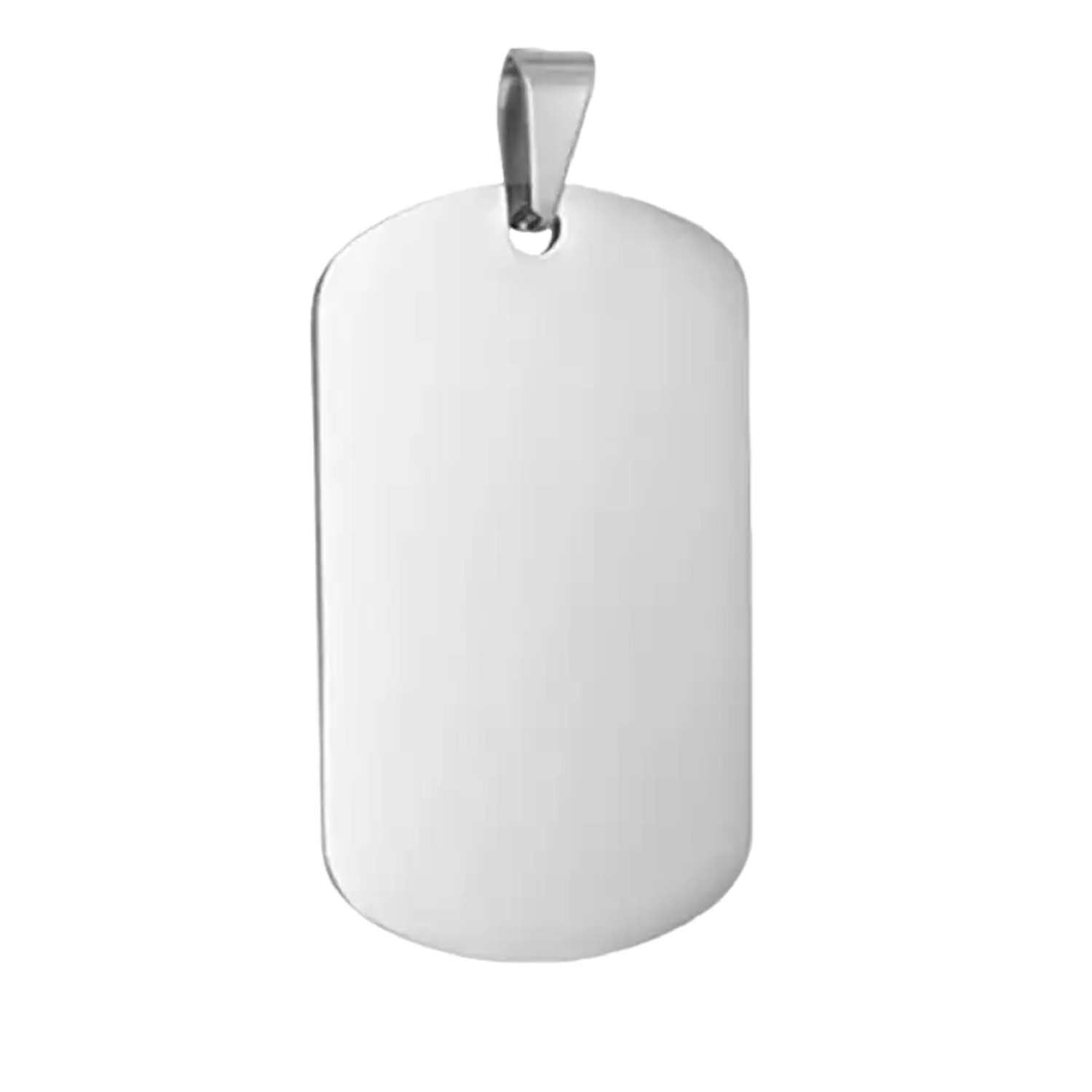 Silver Stainless Steel Pet Tag 1