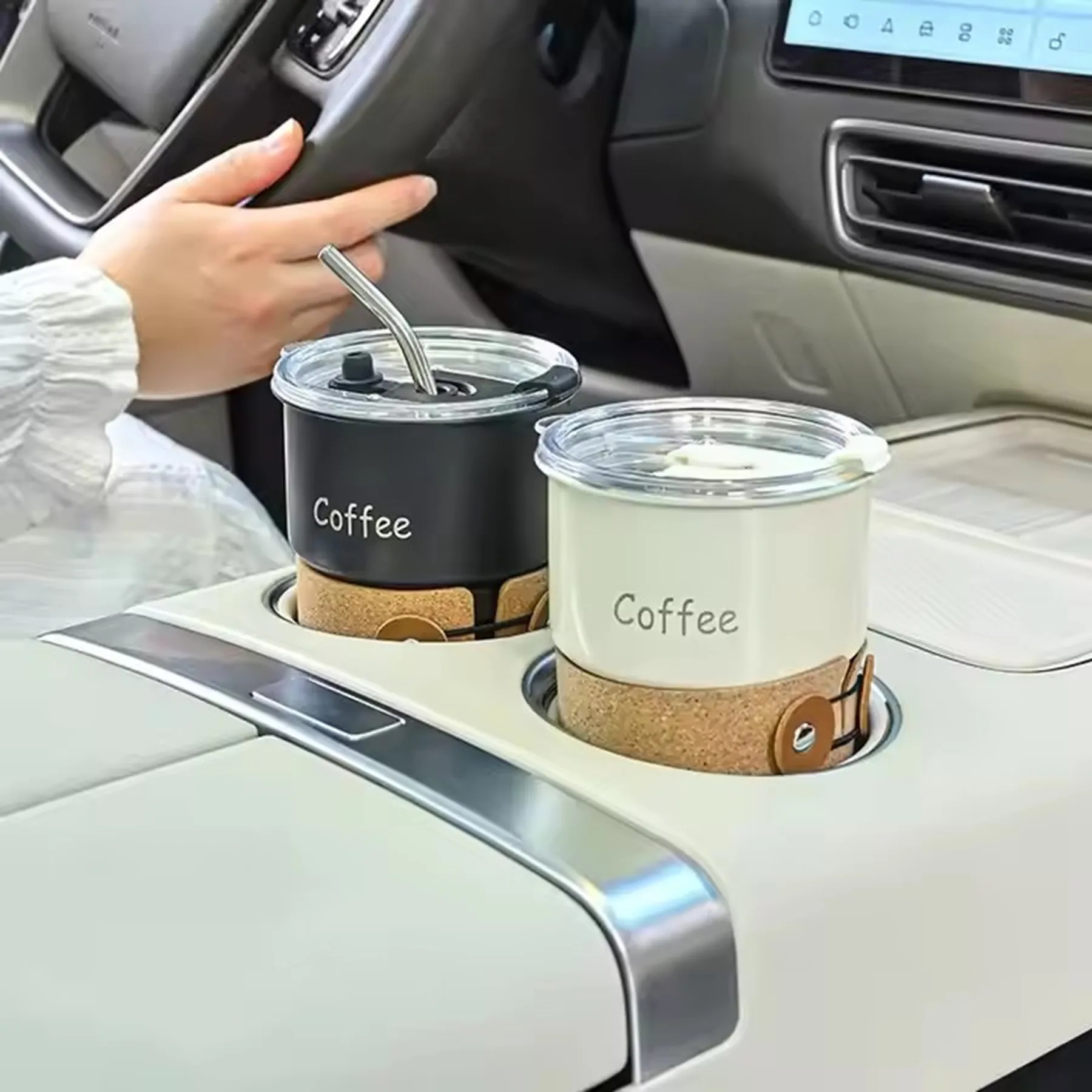14 Oz. Stainless Steel Coffee Camping Mug with Sleeve 10