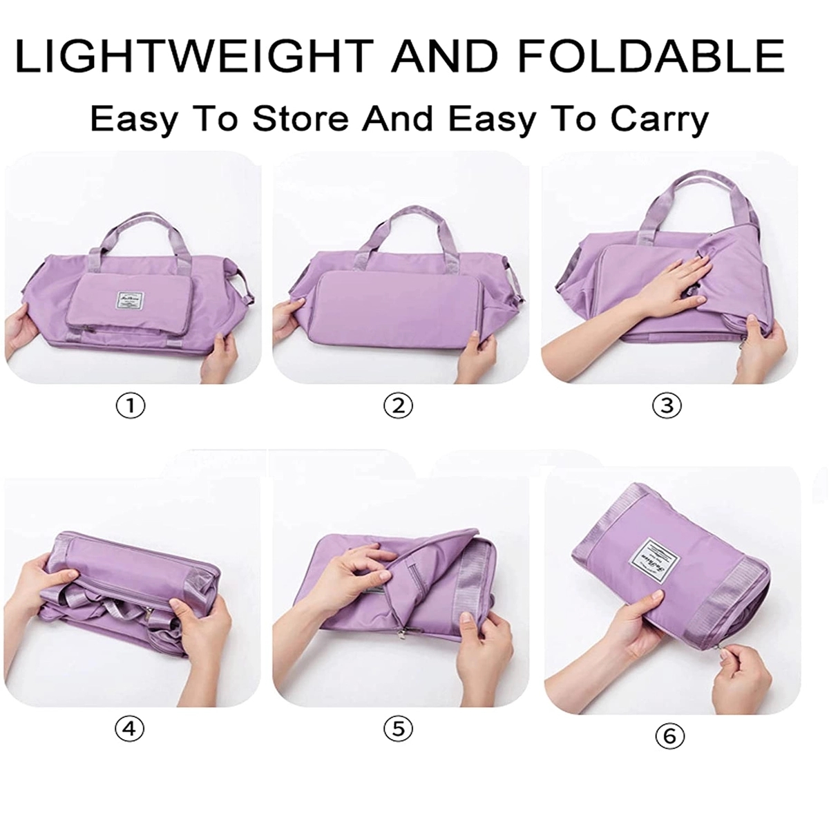 Foldable Travel Duffel Bag Tote 5
