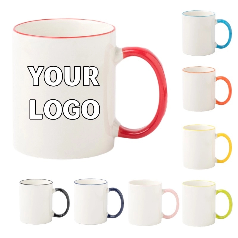 Custom 11 oz. C-handle Ceramic Mugs 2
