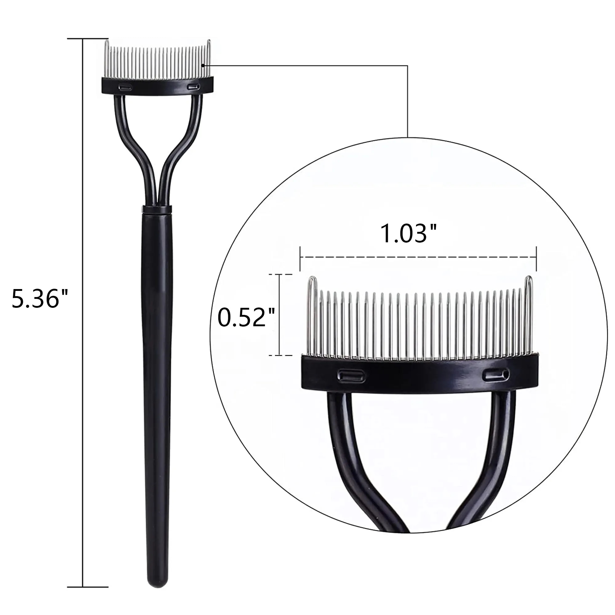 Foldable Makeup Eyelash Lashes Comb 3