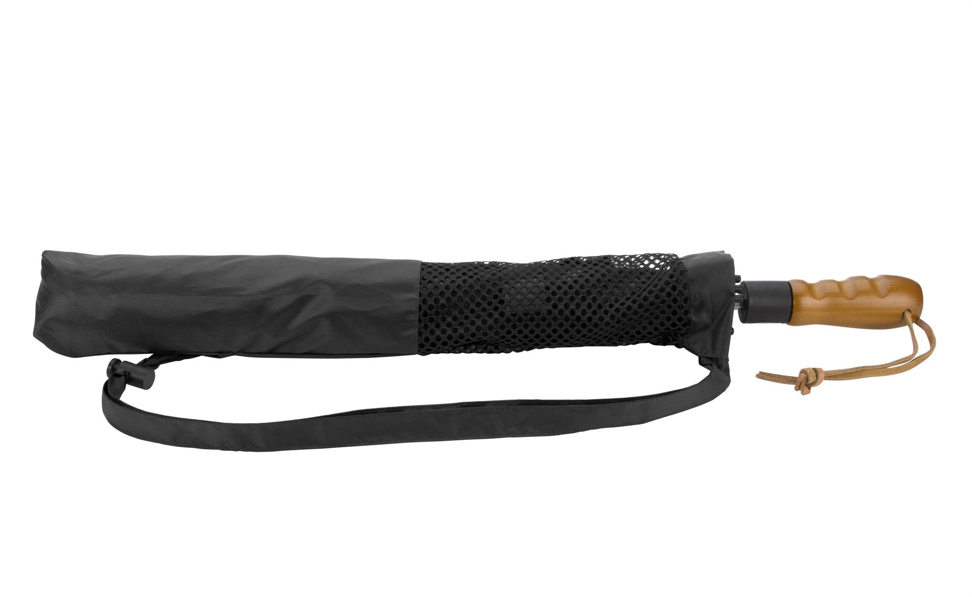 Shed Rain™ Windjammer® 58" Vented Wooden-Handled Auto-Open Jumbo Compact Umbrella 35
