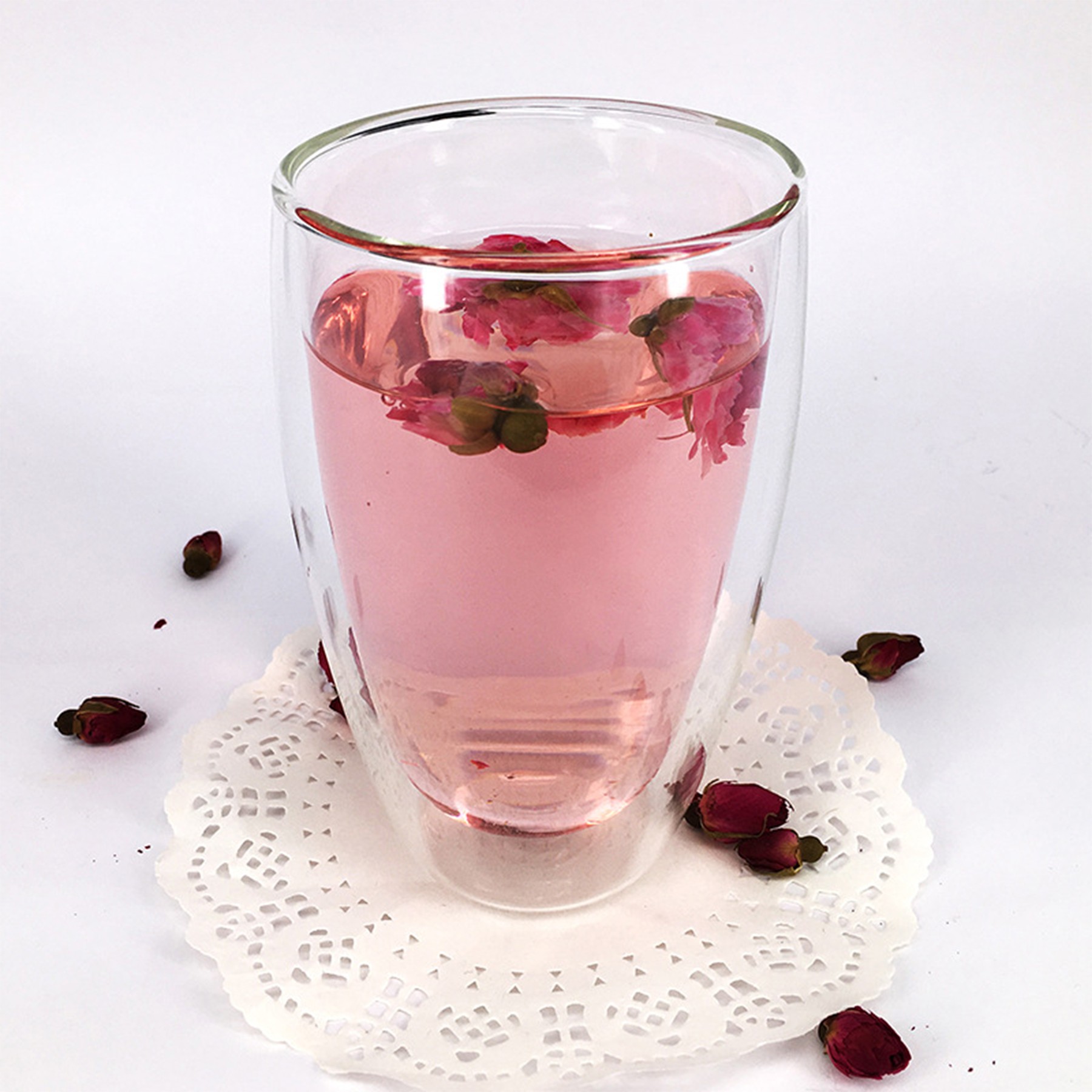 450Ml Double Wall Insulate Glass Mug 2
