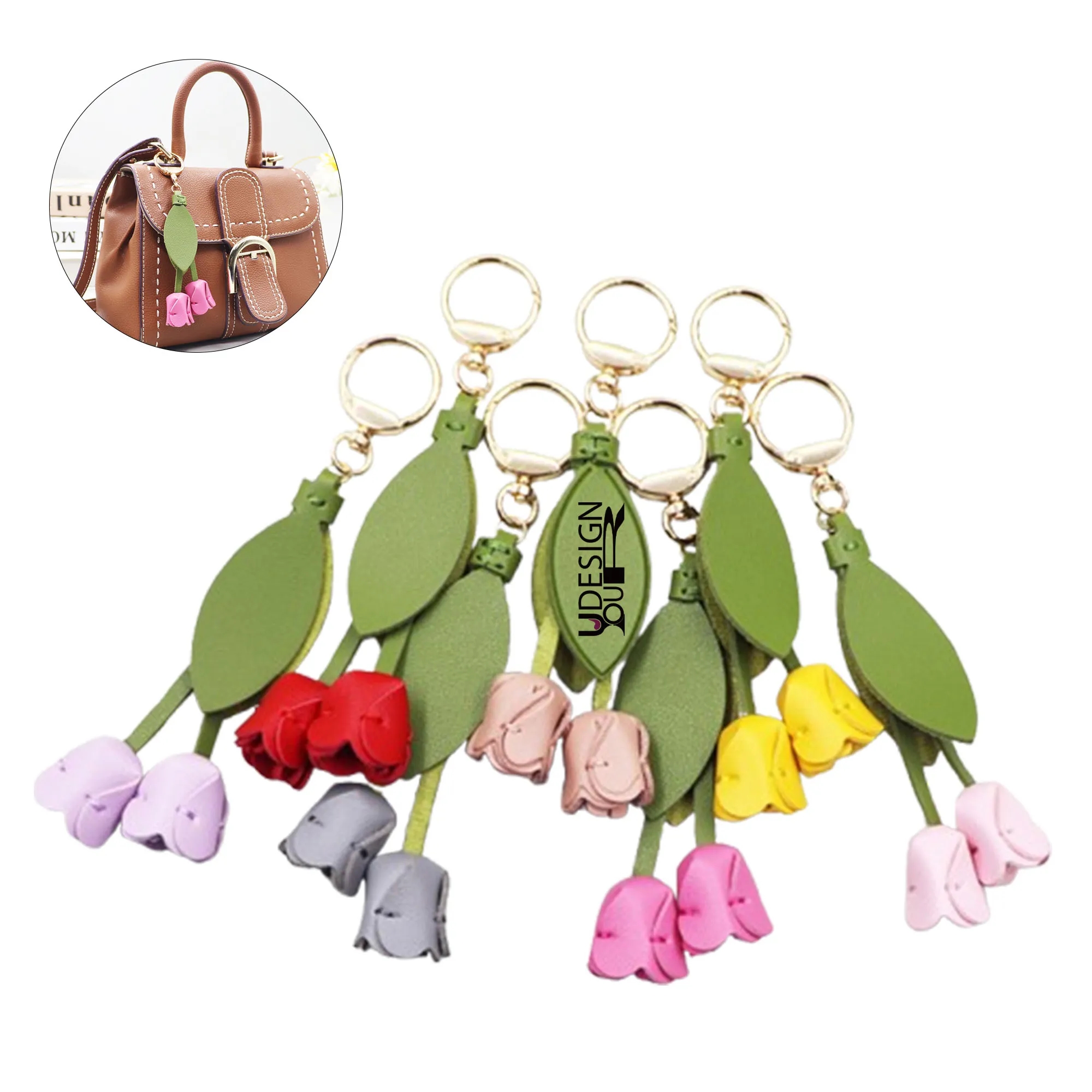 Lovely Floral Keychain Handcrafted Gift
