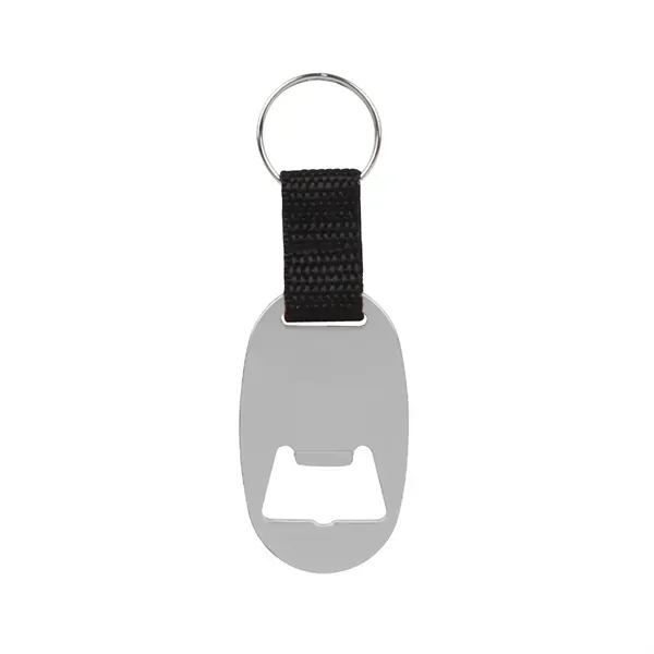 Aluminum Oval Keychain Bottle Opener 1