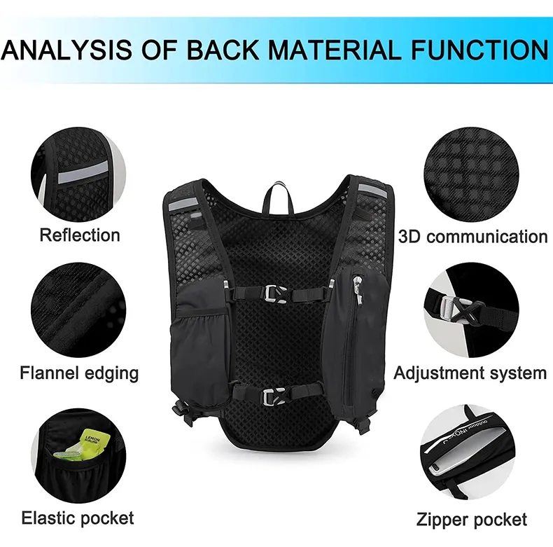 Adjustable Running Hydration Backpack 1