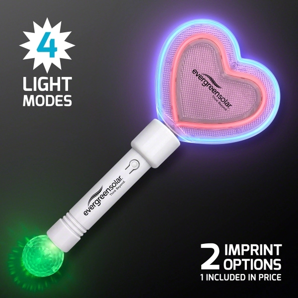 Flashing Rave Party Heart Wand 3