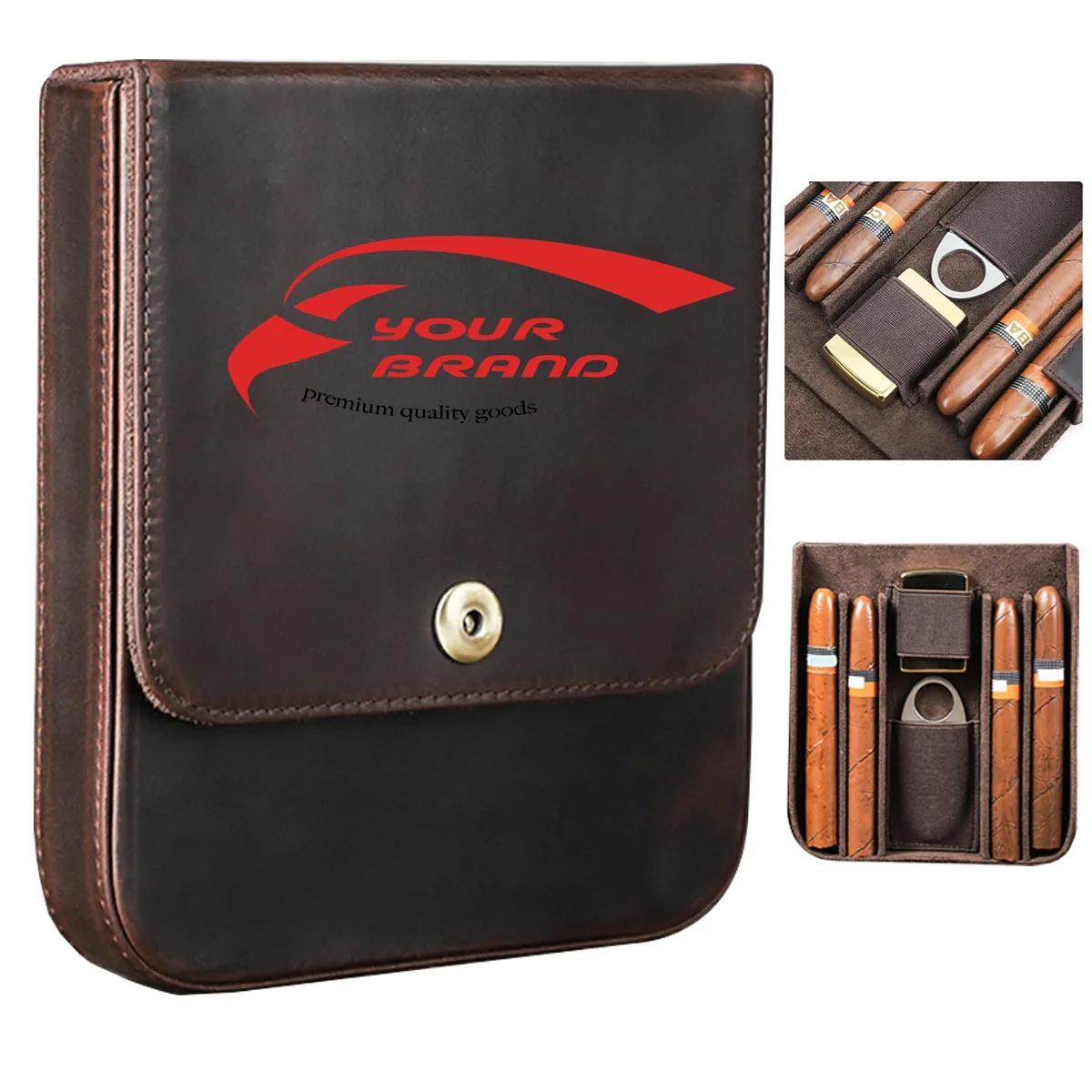 Box Pen Storage Small Case Delicate Organizer Leather 2