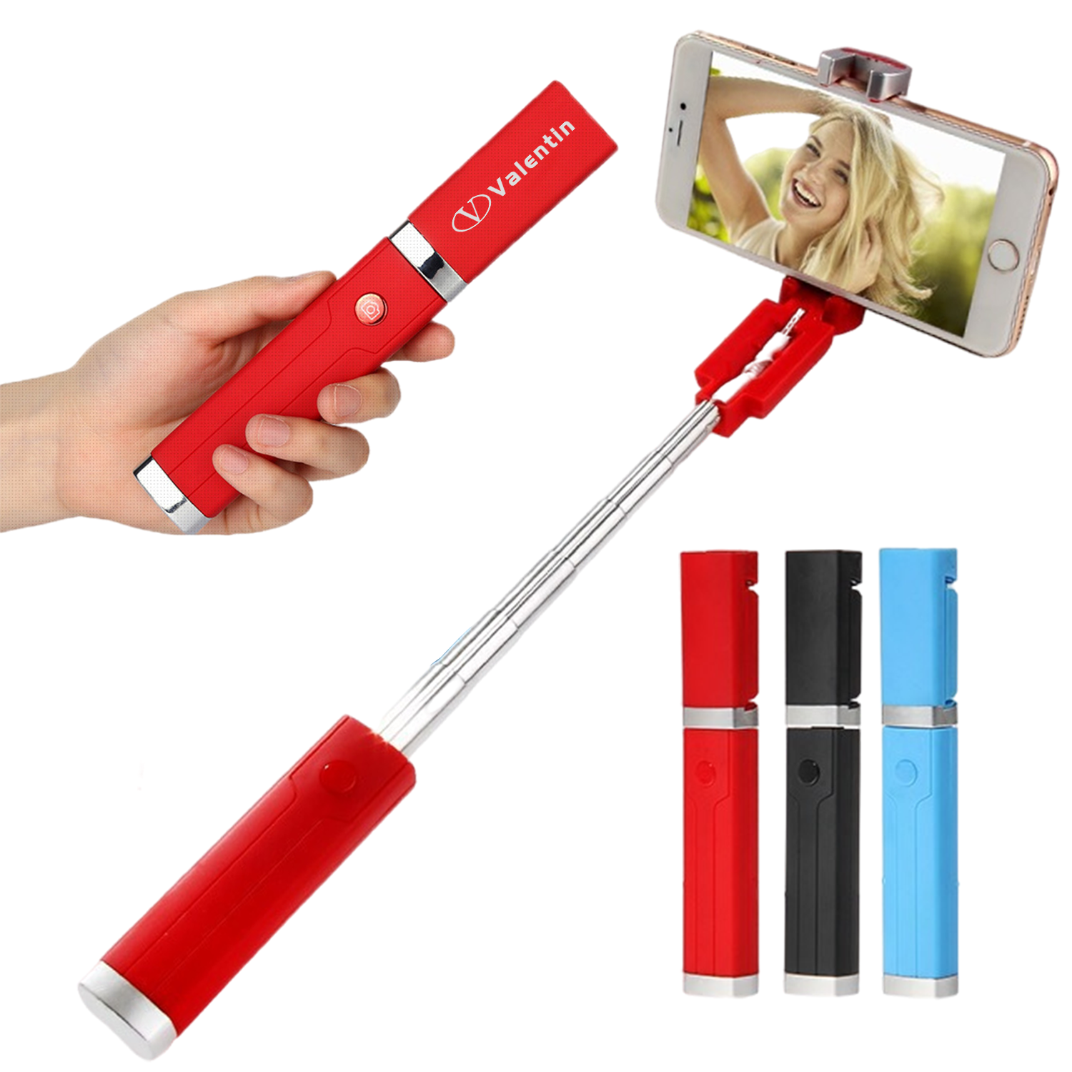 Mini Portable Lipstick Selfie Stick 2