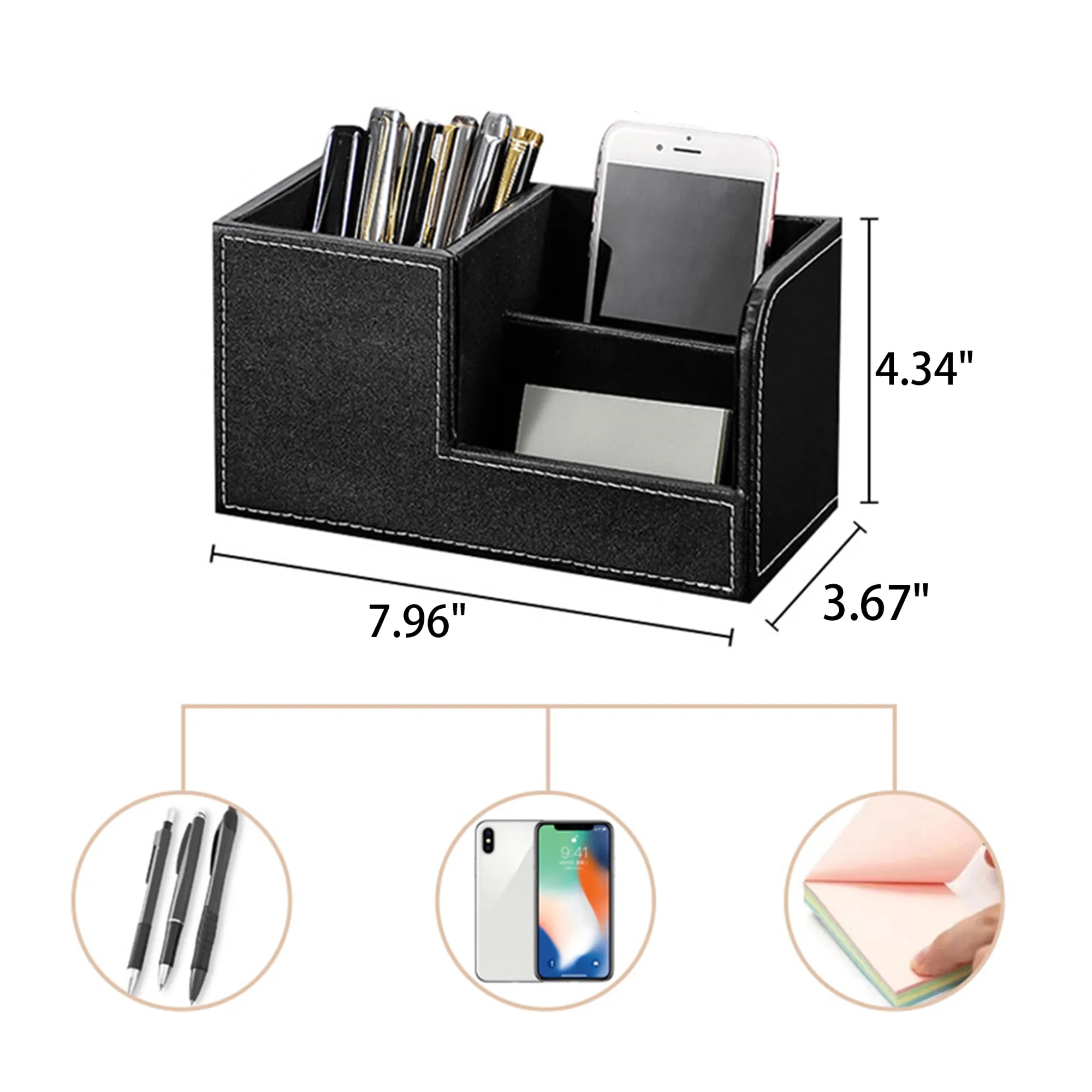 Pu Leather Desk Organizer 2