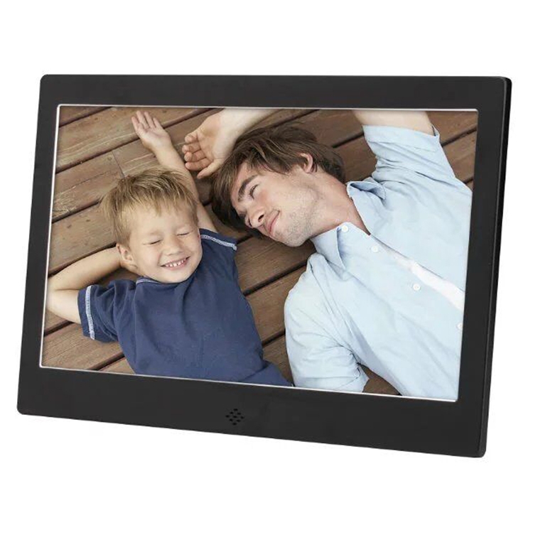 7" LCD Digital Photo Frame W/Brushed Metal Finish 10