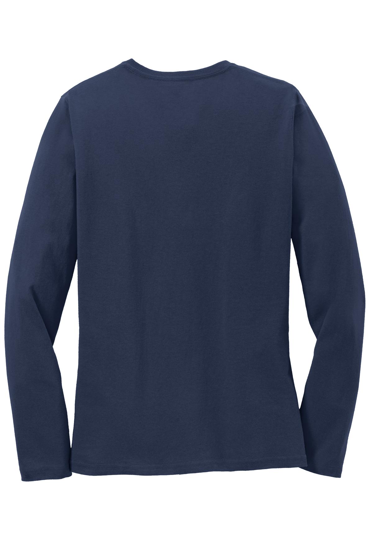Port & Co Women's Long Sleeve Core Cotton Tee. LPC54LS 116