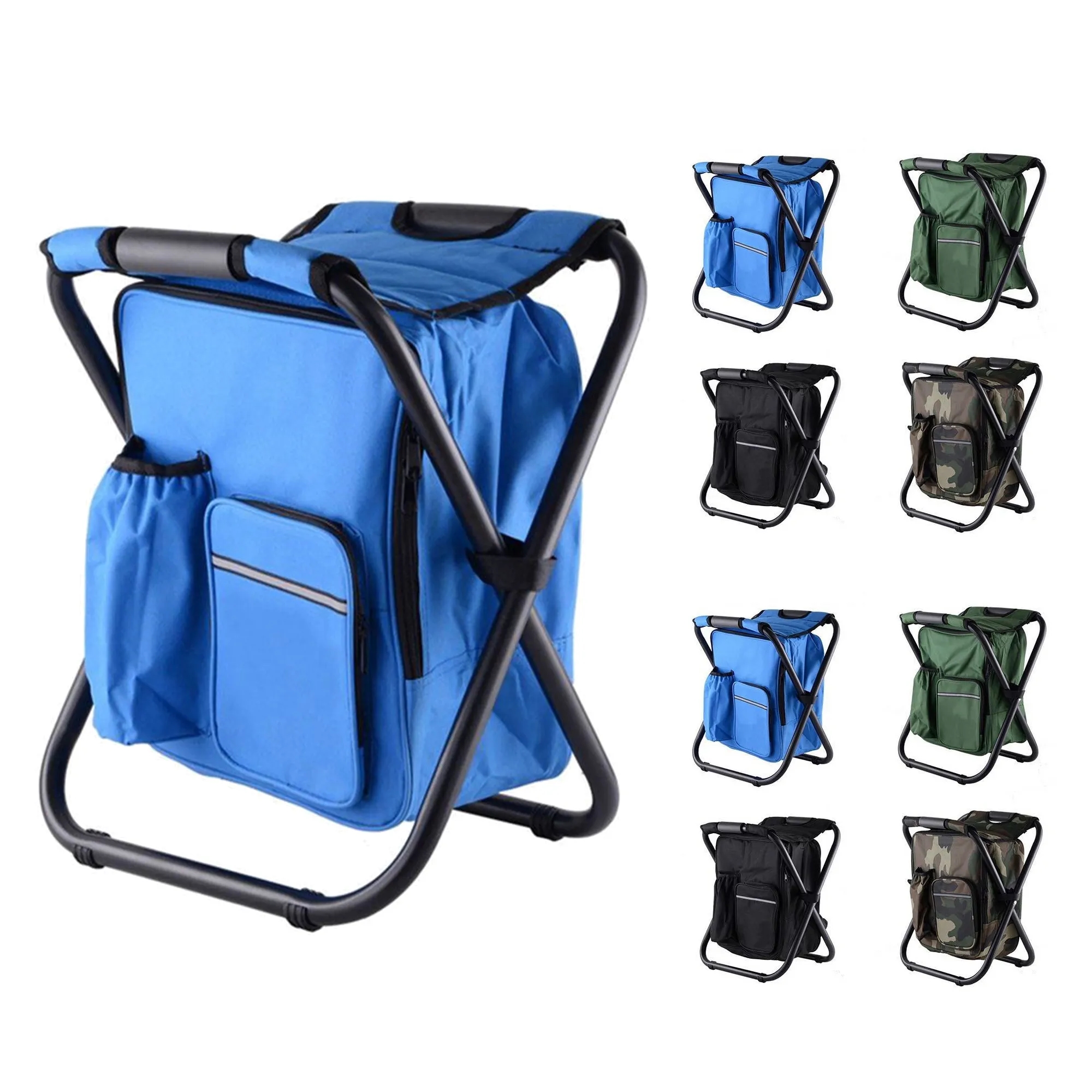 Folding Beach Chair With Cooler Bag 2