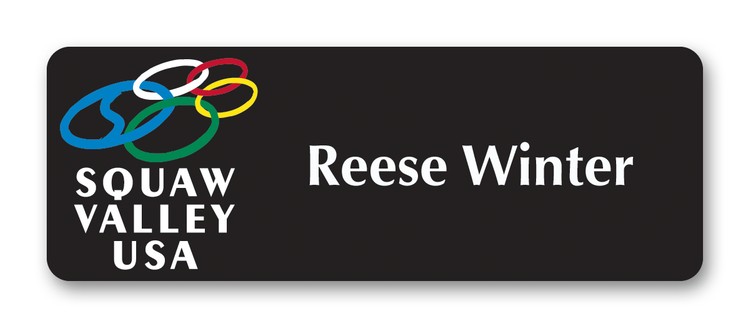 Full Color Name Badge w/ Personalization (1.25"x3.5") Rectangle