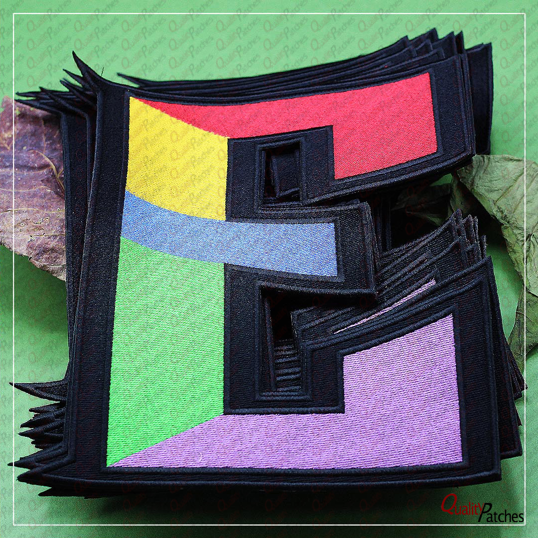 Custom Die Cut Embroidered Patches 9