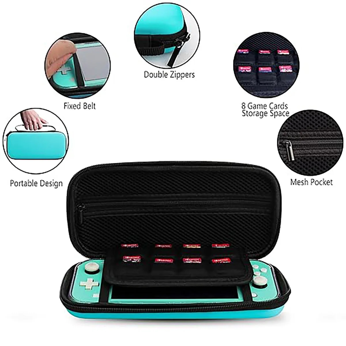 Switch Lite Game Console Case Hard Shell With Hand Bag 4