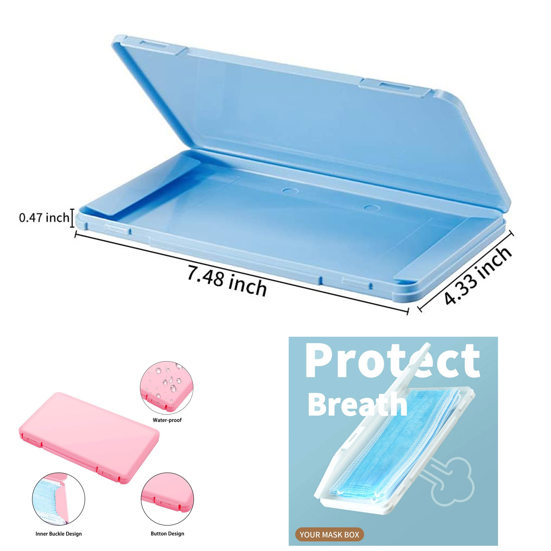 Portable Mask Container box 1