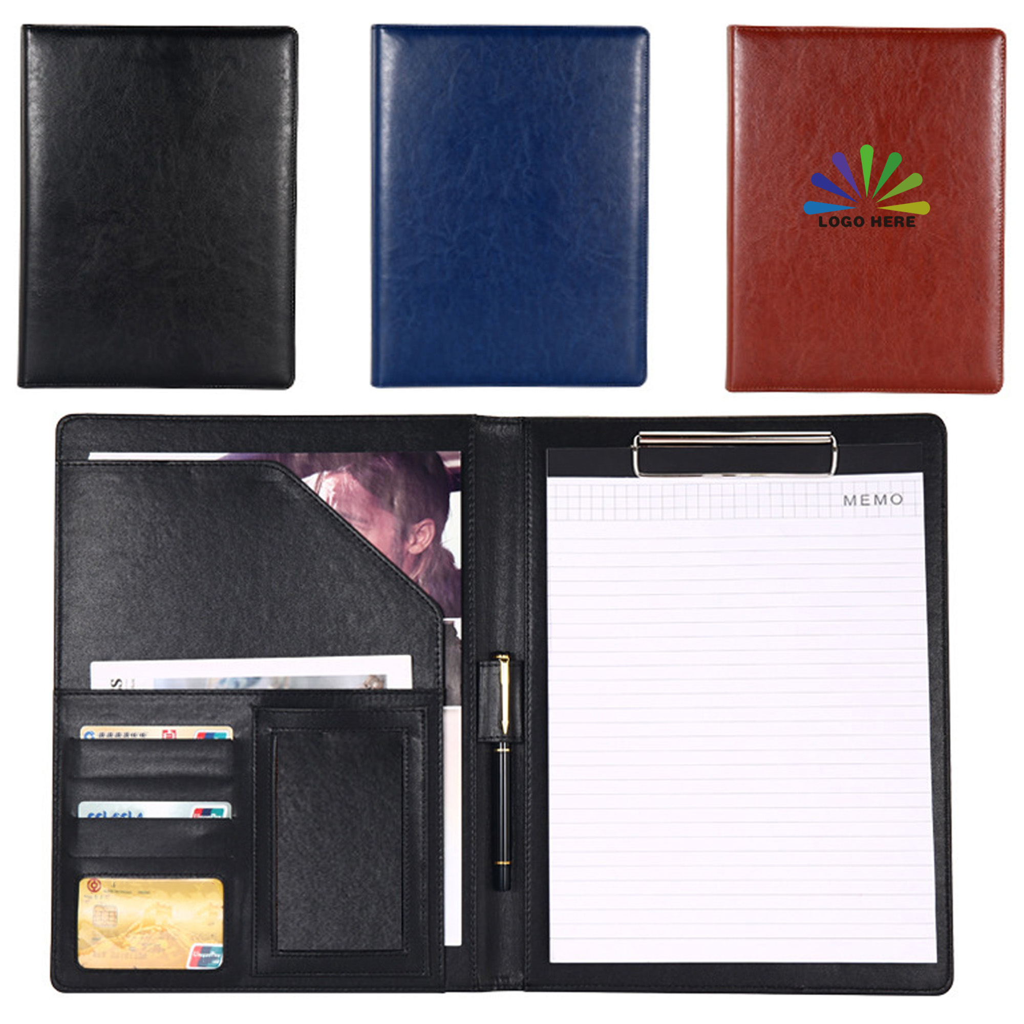 PU Leather Multi Pocket with Notepad 2
