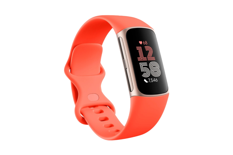 Fitbit Charge 6 Advanced Health Tracker - Coral/Champagne Gold Aluminum 1