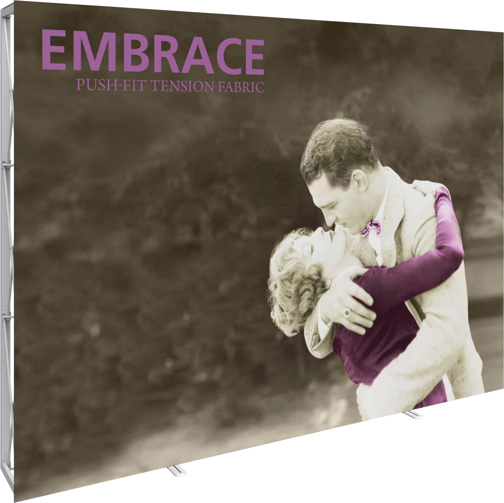 Embrace 10ft. Full Height Display W/Front Graphic